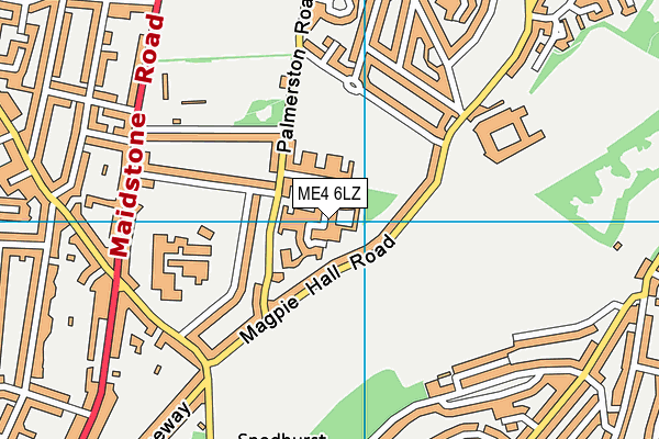 ME4 6LZ map - OS VectorMap District (Ordnance Survey) ME4 6LZ map - OS VectorMap District (Ordnance Survey)