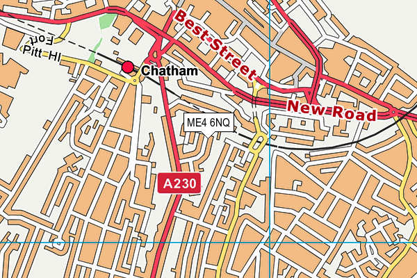 ME4 6NQ map - OS VectorMap District (Ordnance Survey) ME4 6NQ map - OS VectorMap District (Ordnance Survey)