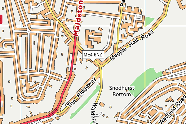 ME4 6NZ map - OS VectorMap District (Ordnance Survey) ME4 6NZ map - OS VectorMap District (Ordnance Survey)