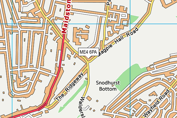 ME4 6PA map - OS VectorMap District (Ordnance Survey) ME4 6PA map - OS VectorMap District (Ordnance Survey)