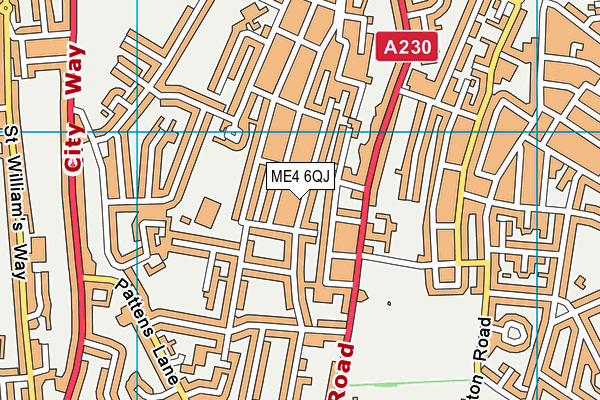 ME4 6QJ map - OS VectorMap District (Ordnance Survey)