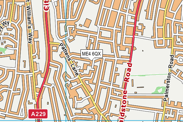 ME4 6QX map - OS VectorMap District (Ordnance Survey) ME4 6QX map - OS VectorMap District (Ordnance Survey)