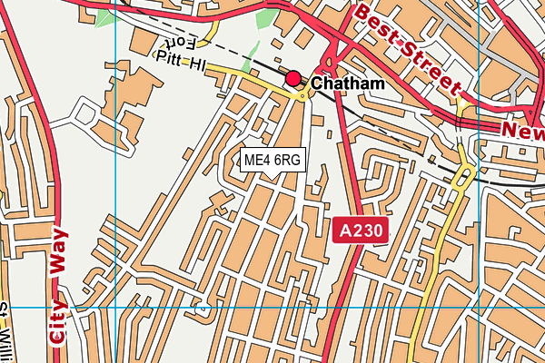 ME4 6RG map - OS VectorMap District (Ordnance Survey) ME4 6RG map - OS VectorMap District (Ordnance Survey)
