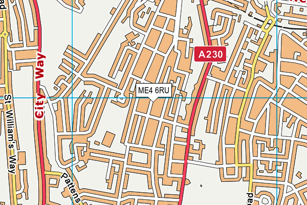 ME4 6RU map - OS VectorMap District (Ordnance Survey) ME4 6RU map - OS VectorMap District (Ordnance Survey)