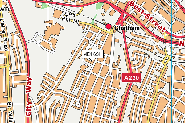 ME4 6SH map - OS VectorMap District (Ordnance Survey) ME4 6SH map - OS VectorMap District (Ordnance Survey)