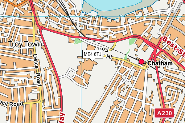 ME4 6TJ map - OS VectorMap District (Ordnance Survey) ME4 6TJ map - OS VectorMap District (Ordnance Survey)
