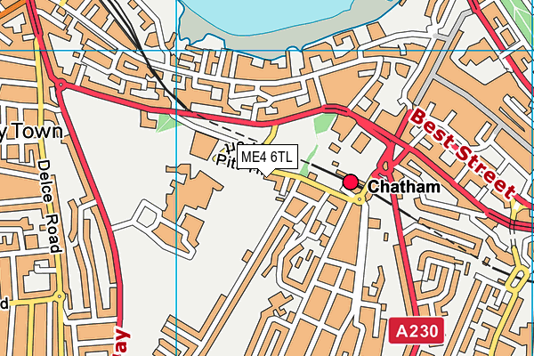 ME4 6TL map - OS VectorMap District (Ordnance Survey)