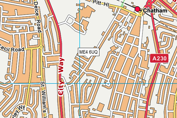 ME4 6UQ map - OS VectorMap District (Ordnance Survey) ME4 6UQ map - OS VectorMap District (Ordnance Survey)