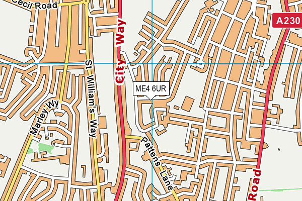 ME4 6UR map - OS VectorMap District (Ordnance Survey) ME4 6UR map - OS VectorMap District (Ordnance Survey)