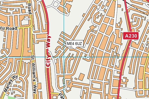 ME4 6UZ map - OS VectorMap District (Ordnance Survey) ME4 6UZ map - OS VectorMap District (Ordnance Survey)