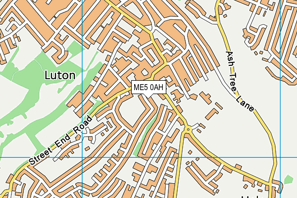 ME5 0AH map - OS VectorMap District (Ordnance Survey) ME5 0AH map - OS VectorMap District (Ordnance Survey)