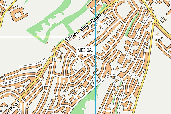 ME5 0AJ map - OS VectorMap District (Ordnance Survey) ME5 0AJ map - OS VectorMap District (Ordnance Survey)