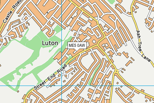 ME5 0AW map - OS VectorMap District (Ordnance Survey) ME5 0AW map - OS VectorMap District (Ordnance Survey)