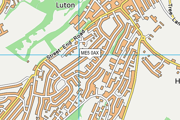 ME5 0AX map - OS VectorMap District (Ordnance Survey) ME5 0AX map - OS VectorMap District (Ordnance Survey)