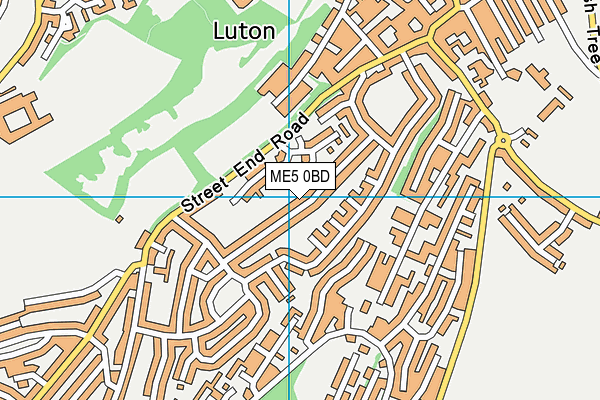 ME5 0BD map - OS VectorMap District (Ordnance Survey) ME5 0BD map - OS VectorMap District (Ordnance Survey)