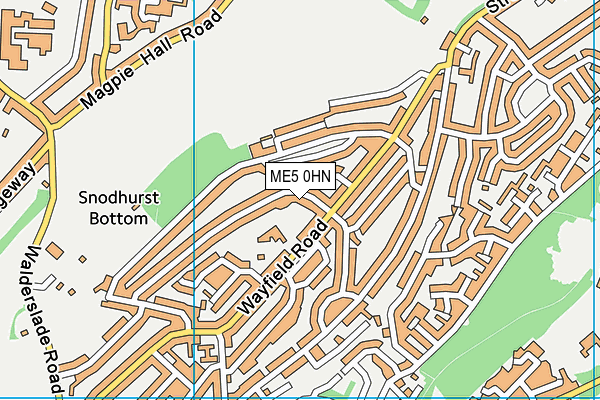 ME5 0HN map - OS VectorMap District (Ordnance Survey) ME5 0HN map - OS VectorMap District (Ordnance Survey)
