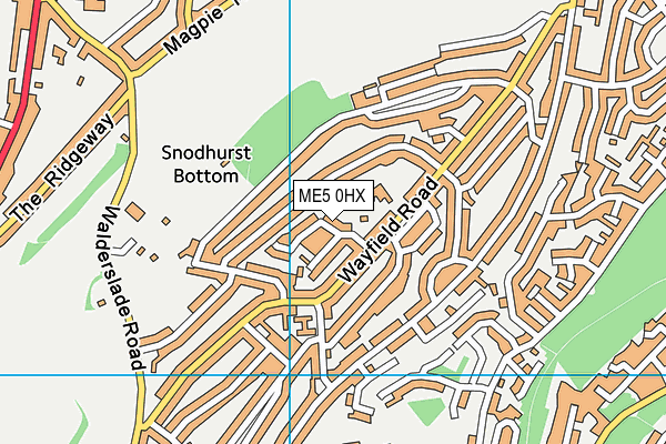 ME5 0HX map - OS VectorMap District (Ordnance Survey)