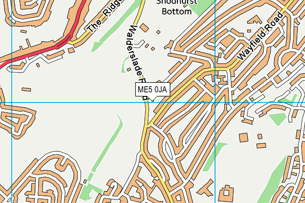 ME5 0JA map - OS VectorMap District (Ordnance Survey) ME5 0JA map - OS VectorMap District (Ordnance Survey)