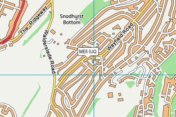 ME5 0JQ map - OS VectorMap District (Ordnance Survey) ME5 0JQ map - OS VectorMap District (Ordnance Survey)