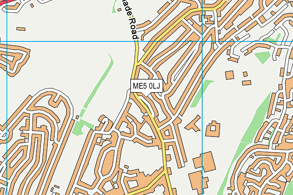 ME5 0LJ map - OS VectorMap District (Ordnance Survey) ME5 0LJ map - OS VectorMap District (Ordnance Survey)