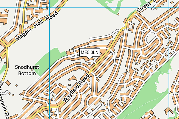 ME5 0LN map - OS VectorMap District (Ordnance Survey) ME5 0LN map - OS VectorMap District (Ordnance Survey)