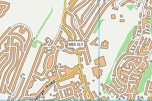 ME5 0LY map - OS VectorMap District (Ordnance Survey) ME5 0LY map - OS VectorMap District (Ordnance Survey)