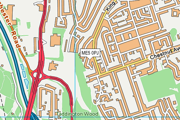 ME5 0PJ map - OS VectorMap District (Ordnance Survey) ME5 0PJ map - OS VectorMap District (Ordnance Survey)