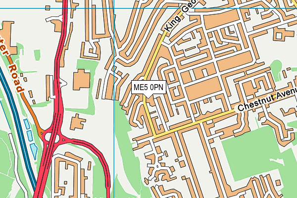 ME5 0PN map - OS VectorMap District (Ordnance Survey) ME5 0PN map - OS VectorMap District (Ordnance Survey)
