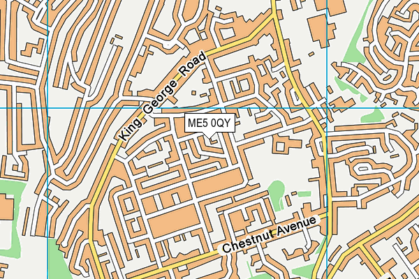 ME5 0QY map - OS VectorMap District (Ordnance Survey) ME5 0QY map - OS VectorMap District (Ordnance Survey)
