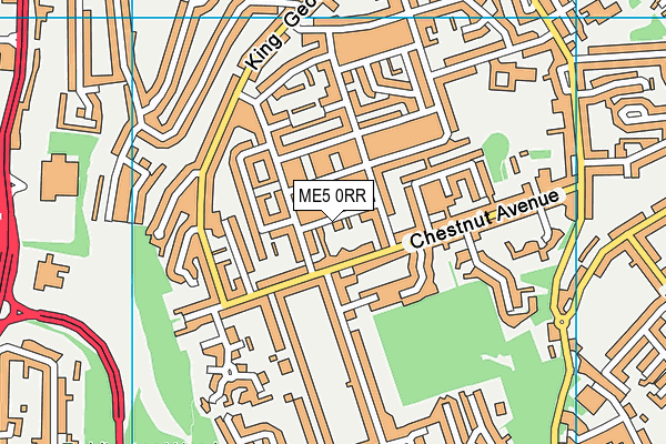 ME5 0RR map - OS VectorMap District (Ordnance Survey) ME5 0RR map - OS VectorMap District (Ordnance Survey)