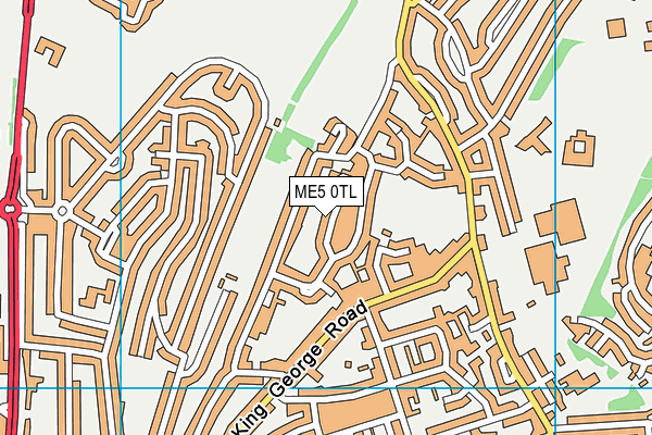ME5 0TL map - OS VectorMap District (Ordnance Survey) ME5 0TL map - OS VectorMap District (Ordnance Survey)