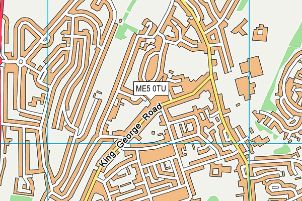 ME5 0TU map - OS VectorMap District (Ordnance Survey) ME5 0TU map - OS VectorMap District (Ordnance Survey)
