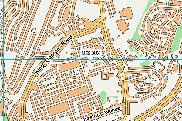 ME5 0UX map - OS VectorMap District (Ordnance Survey) ME5 0UX map - OS VectorMap District (Ordnance Survey)