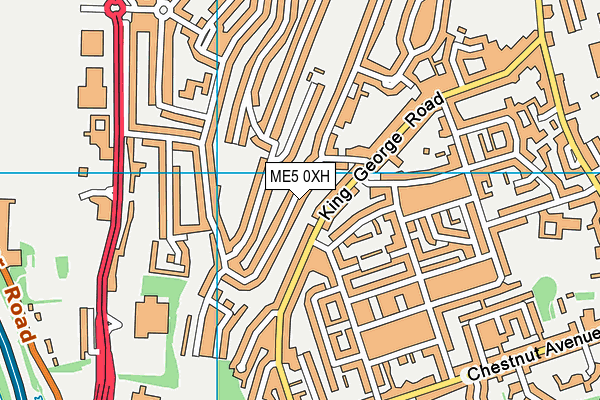ME5 0XH map - OS VectorMap District (Ordnance Survey) ME5 0XH map - OS VectorMap District (Ordnance Survey)