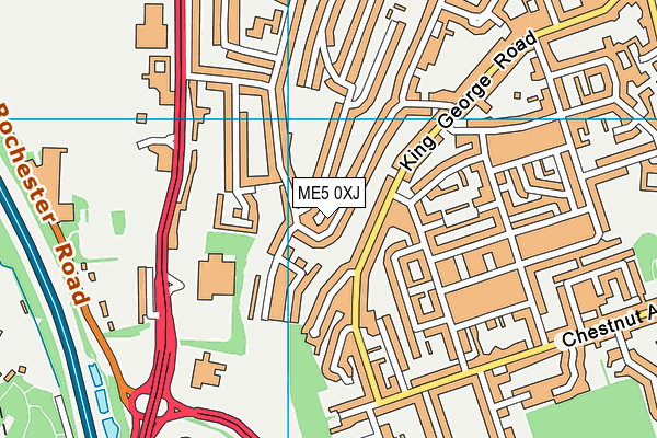 ME5 0XJ map - OS VectorMap District (Ordnance Survey) ME5 0XJ map - OS VectorMap District (Ordnance Survey)