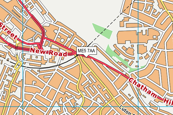 ME5 7AA map - OS VectorMap District (Ordnance Survey) ME5 7AA map - OS VectorMap District (Ordnance Survey)
