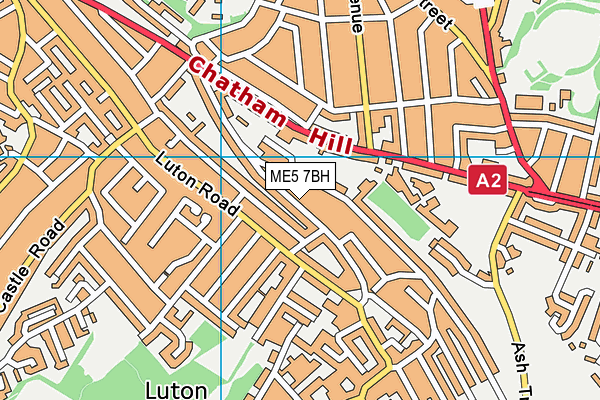 ME5 7BH map - OS VectorMap District (Ordnance Survey) ME5 7BH map - OS VectorMap District (Ordnance Survey)