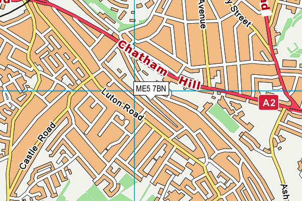 ME5 7BN map - OS VectorMap District (Ordnance Survey) ME5 7BN map - OS VectorMap District (Ordnance Survey)