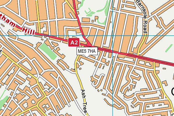 ME5 7HA map - OS VectorMap District (Ordnance Survey) ME5 7HA map - OS VectorMap District (Ordnance Survey)