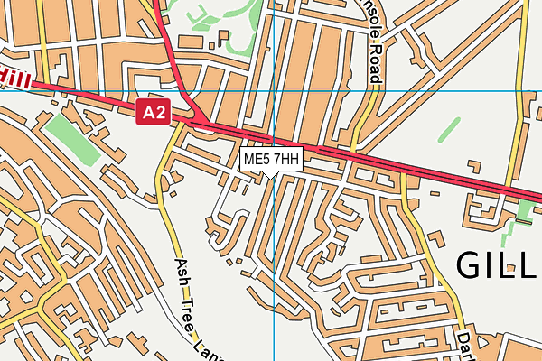 ME5 7HH map - OS VectorMap District (Ordnance Survey)