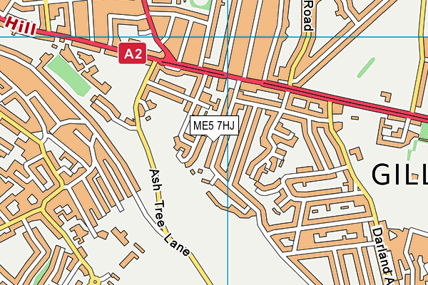 ME5 7HJ map - OS VectorMap District (Ordnance Survey) ME5 7HJ map - OS VectorMap District (Ordnance Survey)