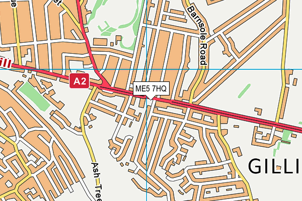 ME5 7HQ map - OS VectorMap District (Ordnance Survey) ME5 7HQ map - OS VectorMap District (Ordnance Survey)