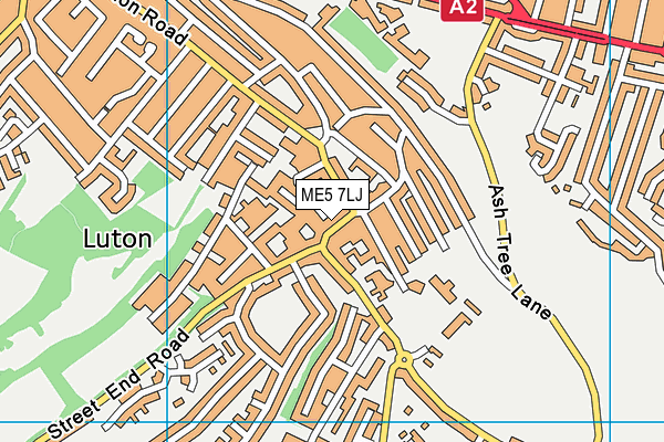 ME5 7LJ map - OS VectorMap District (Ordnance Survey) ME5 7LJ map - OS VectorMap District (Ordnance Survey)