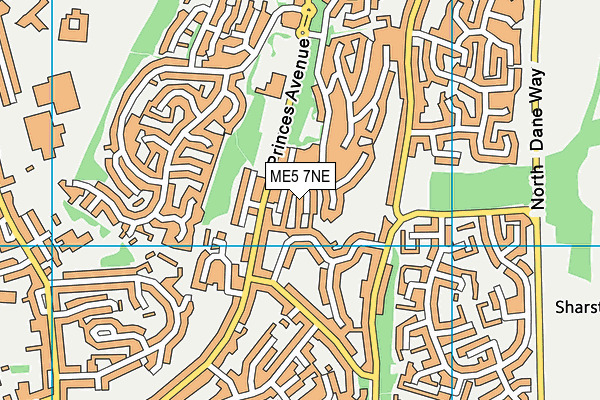 ME5 7NE map - OS VectorMap District (Ordnance Survey) ME5 7NE map - OS VectorMap District (Ordnance Survey)