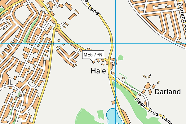 ME5 7PN map - OS VectorMap District (Ordnance Survey)
