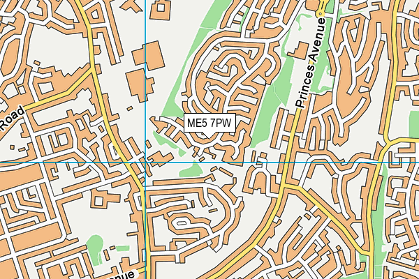 ME5 7PW map - OS VectorMap District (Ordnance Survey) ME5 7PW map - OS VectorMap District (Ordnance Survey)