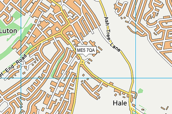 ME5 7QA map - OS VectorMap District (Ordnance Survey) ME5 7QA map - OS VectorMap District (Ordnance Survey)