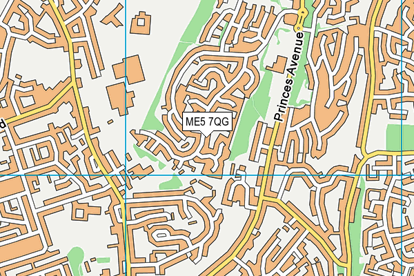 ME5 7QG map - OS VectorMap District (Ordnance Survey) ME5 7QG map - OS VectorMap District (Ordnance Survey)