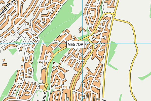 ME5 7QP map - OS VectorMap District (Ordnance Survey) ME5 7QP map - OS VectorMap District (Ordnance Survey)