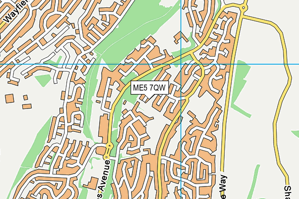 ME5 7QW map - OS VectorMap District (Ordnance Survey) ME5 7QW map - OS VectorMap District (Ordnance Survey)